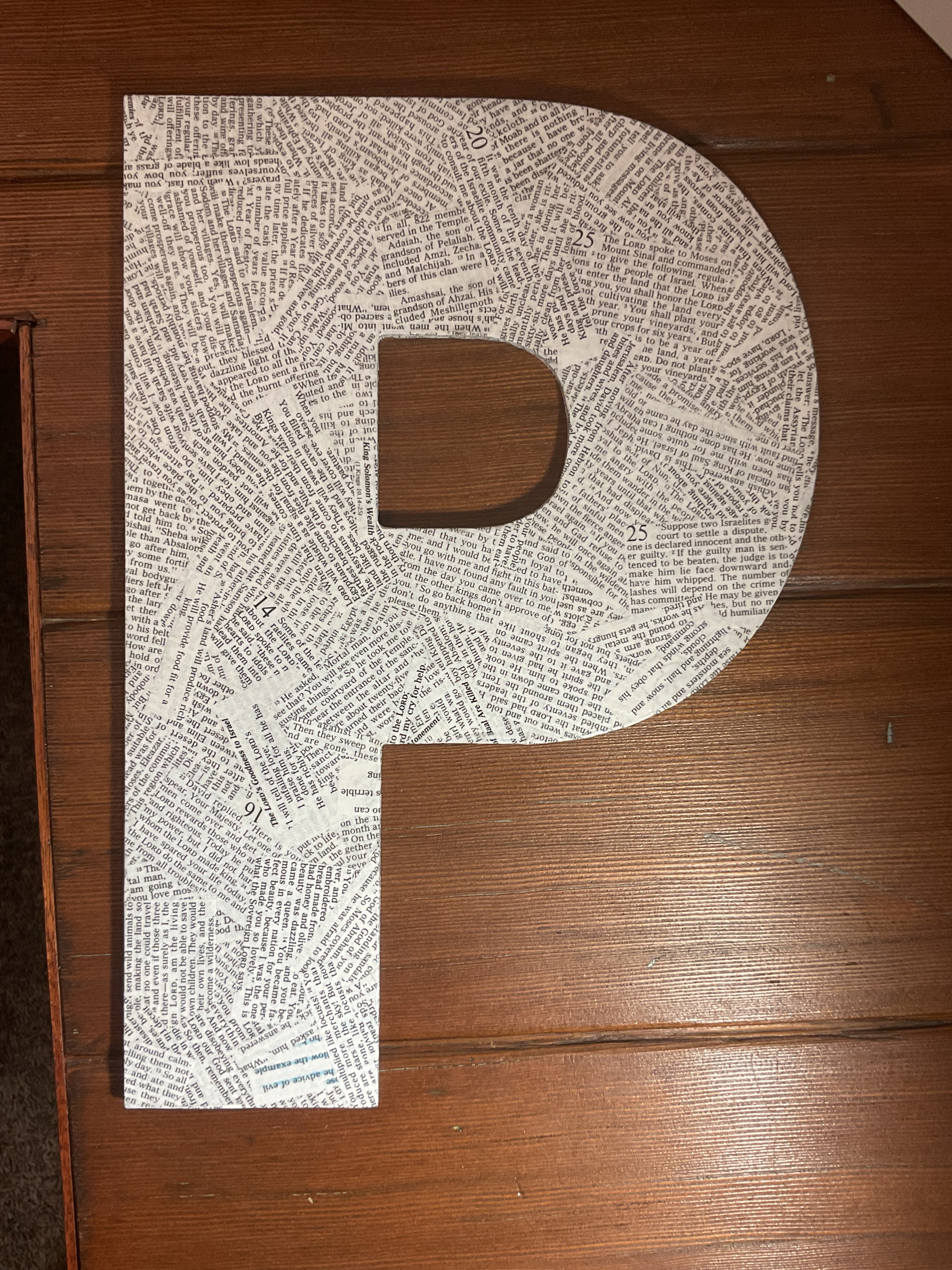 Letter P - large