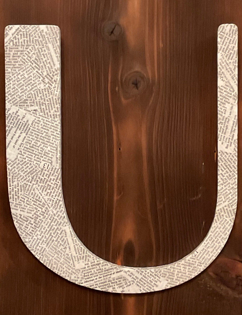 Letter U - large