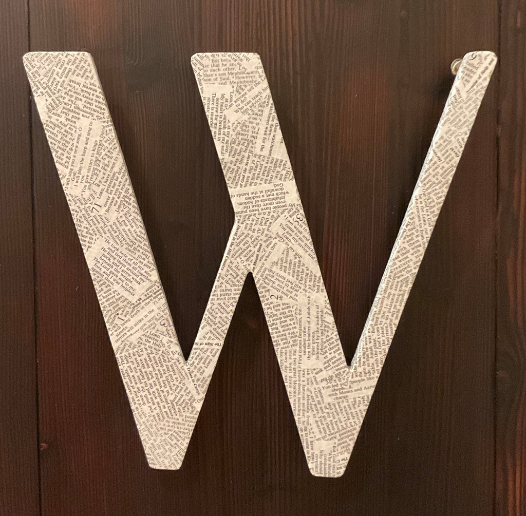 Letter W - large