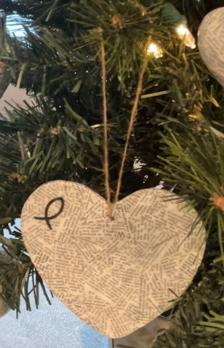 Ornament -Wooden Heart - medium